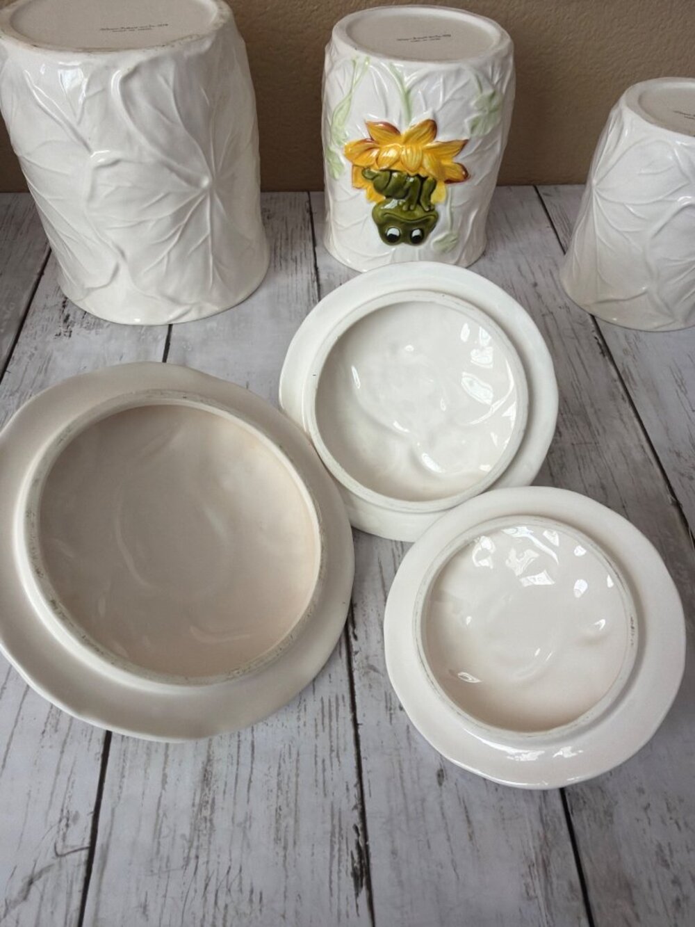 Sears Neil the Frog 3-Piece Canister Set Vintage 1979 w/Lids - Minor Flaws - Picture 16 of 16